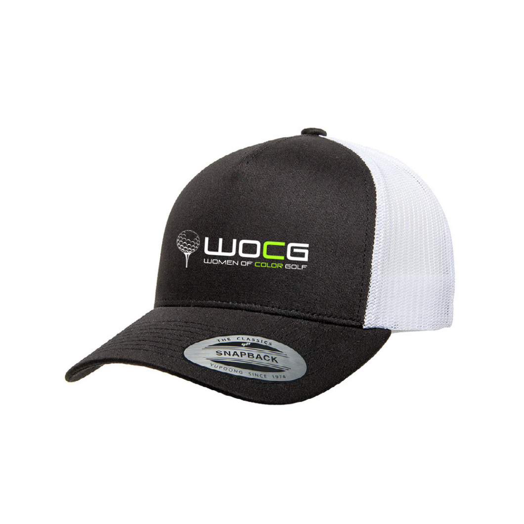 WOCG Black & White Trucker Cap